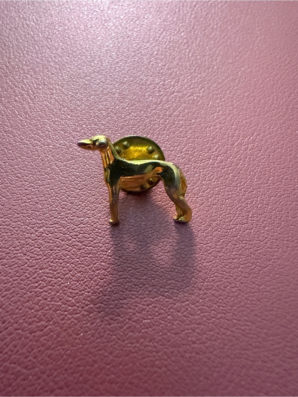 Vintage Gold Greyhound Dog Pin/Brooch- Shiny Gold Lapel Pin
